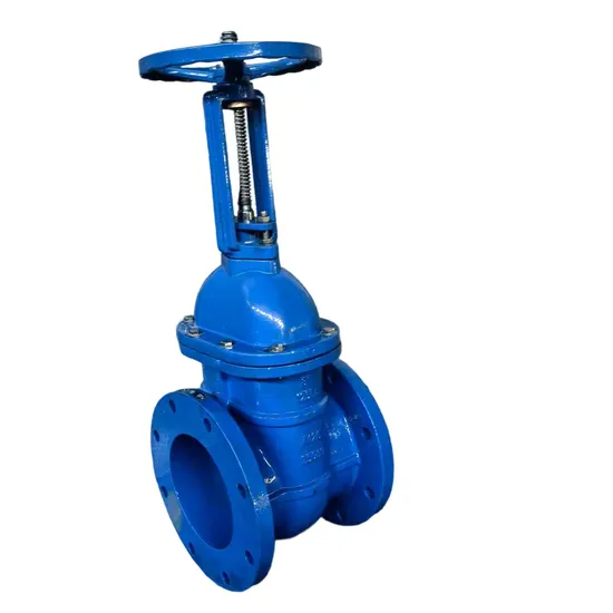 DIN F4 Pn10/Pn16 Industrial Ductile Iron Flanged Resilent Seated Sluice Gate Valve